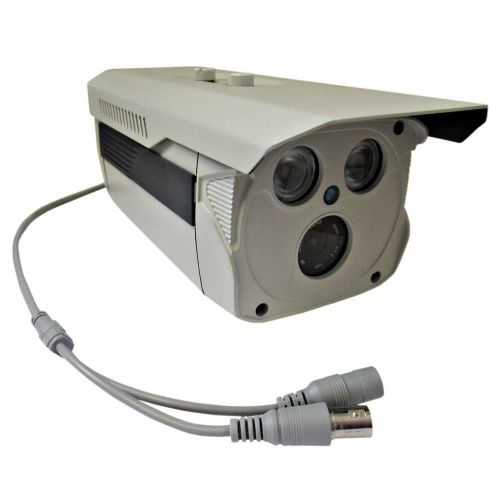 Cream Metal 800 TVL 4mm Lens CCTV Indoor Outdoor Security IR Nightvision Camera