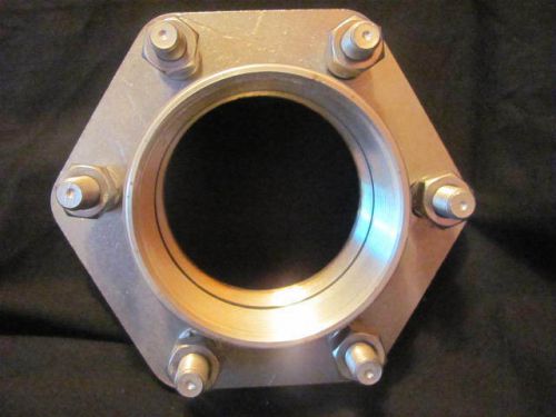 Stainless steel bolted tank fitting, 3&#034;npt, epdm gasket, new!!!!!!! for sale