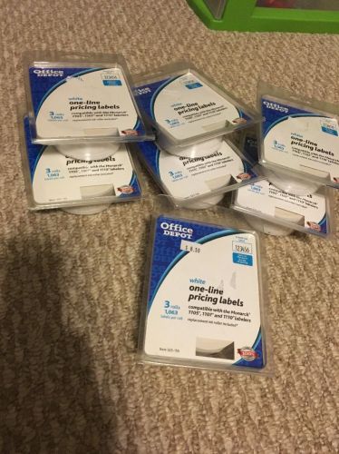 Office Depot One-line Pricing Labels Lot Compatible With Monarch 1105 07 10