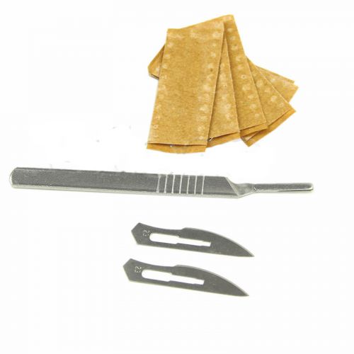 1Pc #4 Handle+10X #23 Carbon Steel Scalpel Surgical Blades PCB Circuit Board ZBA
