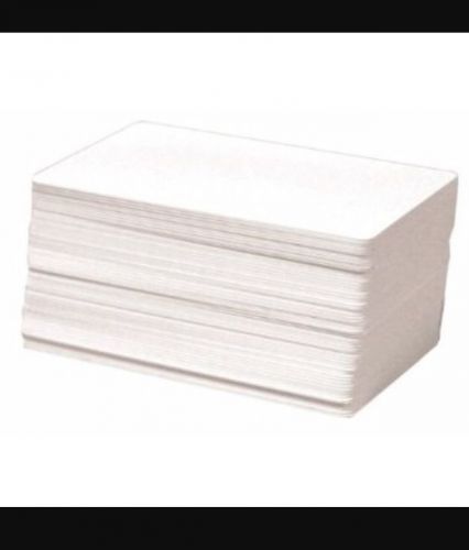 100 Blank White PVC Cards, CR80, 30 Mil, Graphics Quality, Plastic Id Card