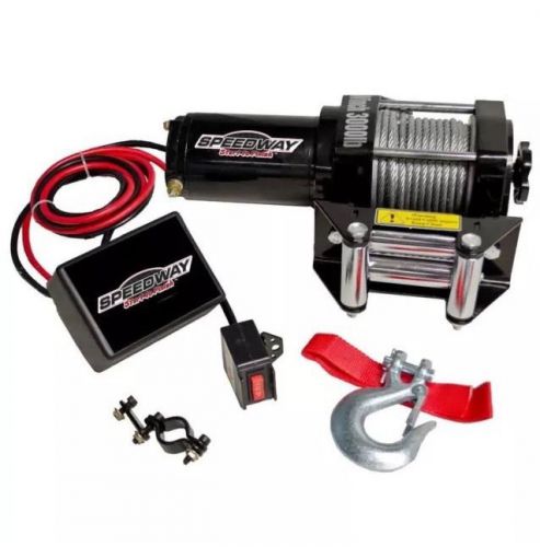 SPEEDWAY 3000 lb. 12-Volt Capacity Electric Wench Permanent Magnetic Motor. #m1