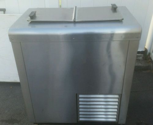 C. Nelson MFG Used Freezer w/Flip Top Lids, Chest Type, All Stainless Steel