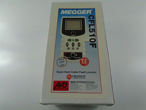 NEW - MEGGER AVO , CFL510F HAND-HELD CABLE FAULT LOCATOR