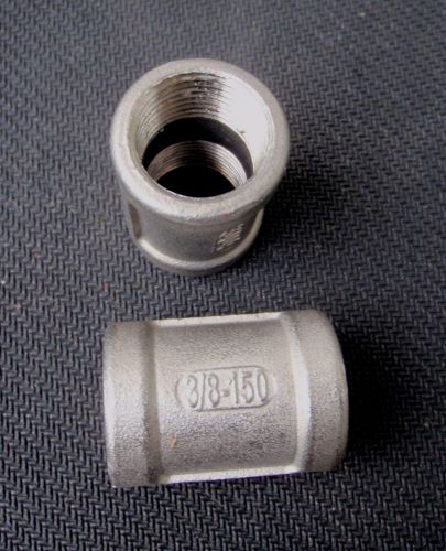 STAINLESS STEEL COUPLING 3/8&#034; NPT FEMALE  PIPE FITTING