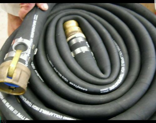 Goodyear 2&#034;  1q10 mil-prf11 collapsible petro fuel brass cam &amp; groove hose for sale