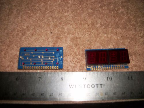 LOT OF 2- LED ENHANCED SEVEN SEGMENT DUAL DISPLAY ON CIRCUIT BOARDS! A