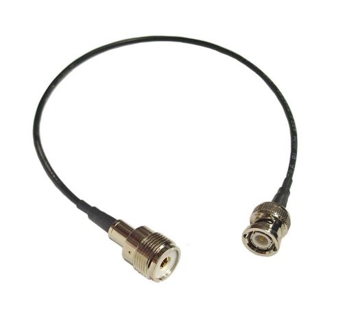 Cable Antenna Adapter BNC(M) to SO239 UHF(F)