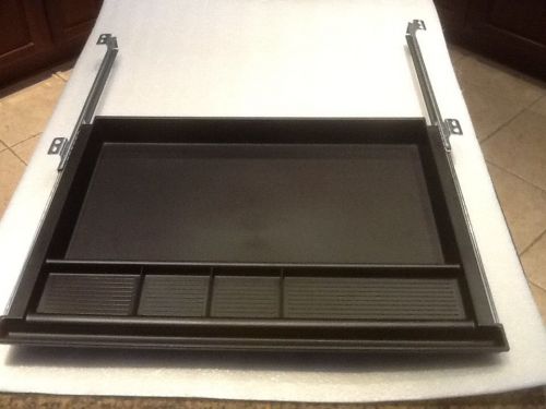 Pencil drawer 23 inch wide underdesk drawer - black for sale