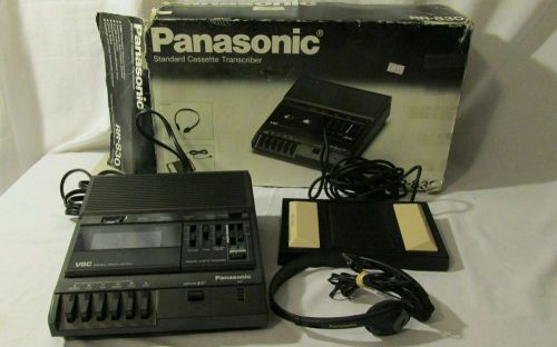 Panasonic RR-830 Standard Cassette Transcription Dictation Machine &amp;Pedal/Phones