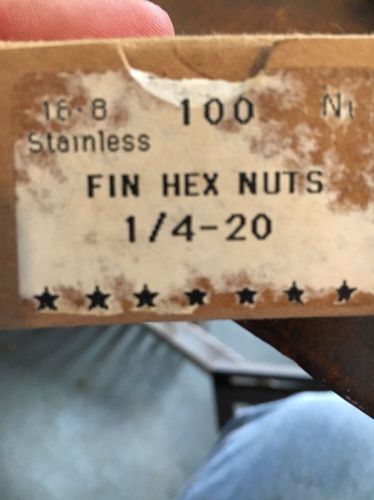 Stainless Steel Hex Nuts Lot Of 50 Pcs 1/4-20