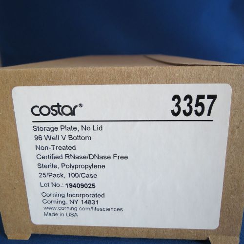 Corning Costar PP  96 Well Microplates 320ul #3357 Pack of 25