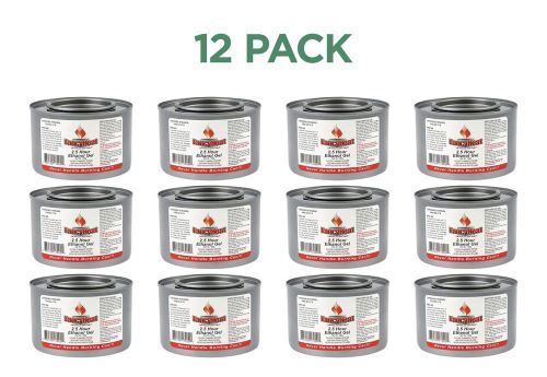 12 pack Cans Fancy Heat Methanol Gel Sterno Chafing Fuel Cooking Fuel 7oz 2.5 hr