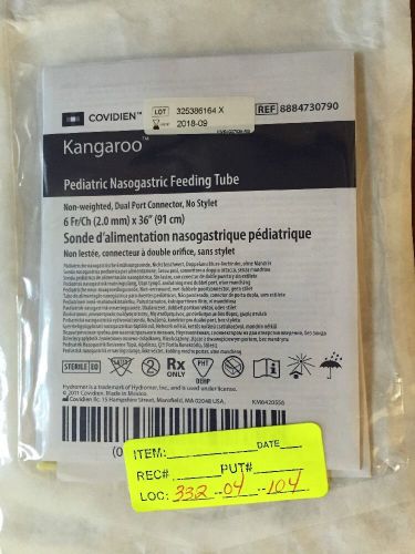 Covidien Kangaroo Pediatric NG feeding tube REF # 8884730790 - 6 Fr x 36&#034;