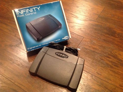 New INFINITY 3-Function Foot Control Pedal, USB, Model IN-USB-2, Ver 14.