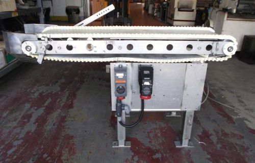 16 in x 65 in ribbed white belt conveyor stainless steel for sale