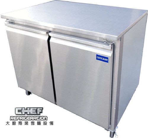 Coolman commercial 2-door low boy worktop freezer 36&#034; for sale