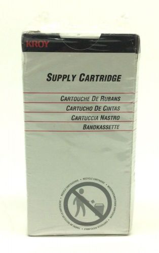 New KROY Supply Cartridge Black on Clear Industrial 1&#034; x 40&#039; P/N 2438616 #KC