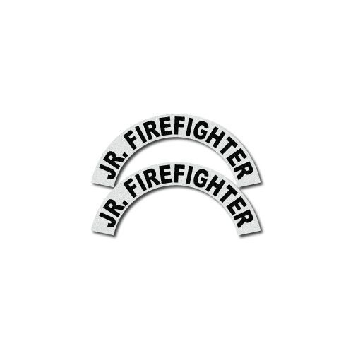 3M Reflective Fire/Rescue/EMS Helmet Crescents Decal set - Jr. Firefighter