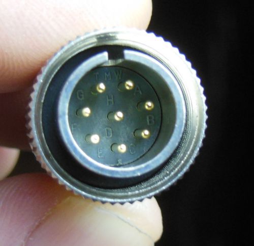 Tajimi r03-pb8m connector. 8-PIN MALE (Hard to find item)