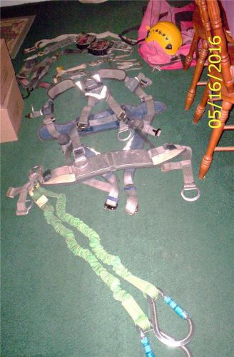Lot/16 items~tower/tree climbing gear*seat harness~exofit nex~safety helmet for sale