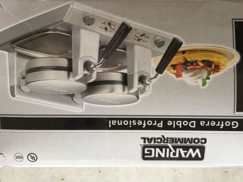 Waring Commercial Restaurant Double Waffle Maker WW250/ 120V