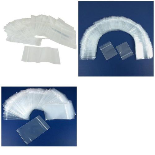 Resealable Zipline Clear Plastic Bags 2&#034; x 3&#034; &amp; 2&#034; x 2&#034; &amp; 3&#034; x 4&#034; Kit 300 Pcs