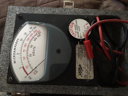 Jewell Microamperes Tester Test Meter Gauge TSA6A in Case Working Excellent