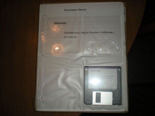 Tektronix TDS3000 series digital phosphor oscilloscope programmer manual
