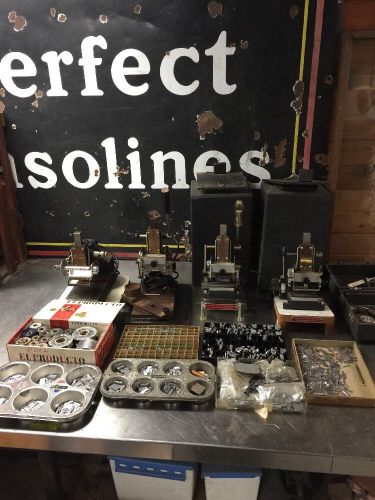 4 Howard Imprinting Machines Hot Stamping Foil And Accessories Huge Lot