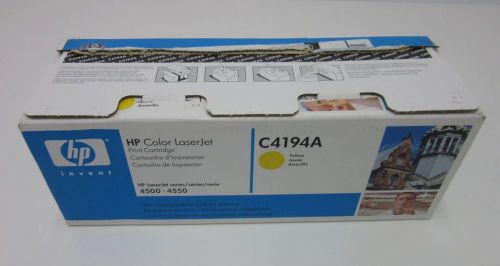 Genuine HP C4194A Yellow Laser Jet Toner Cartridge Sealed in Open Box