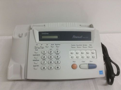 Brother fax-275 personal fax machine - black for sale