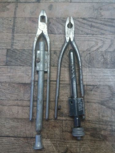 Two-Safety Wire Twister/Cutter Aviation Pliers. Blue point PR311, Milbar ?