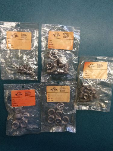 Heli-coil style replacement threads metric lot of various sizes - nos for sale