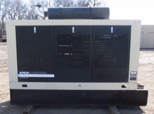 105kw kohler / john deere diesel generator / genset - load bank tested for sale