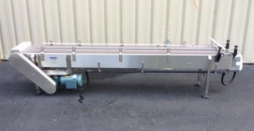 Nercon 15 inch wide x 10 foot long stainless steel conveyor for sale