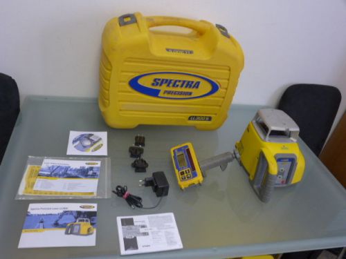 Spectra Precision LL300S rotary laser level w HL450 digital receiver calibrated
