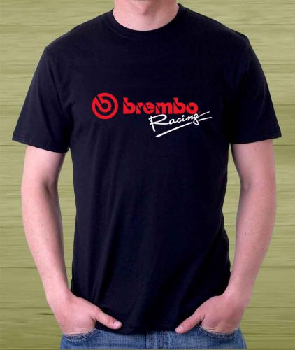 New !!! BREMBO RACING Brake System Logo Men&#039;s Black T Shirt Size S to 3XL