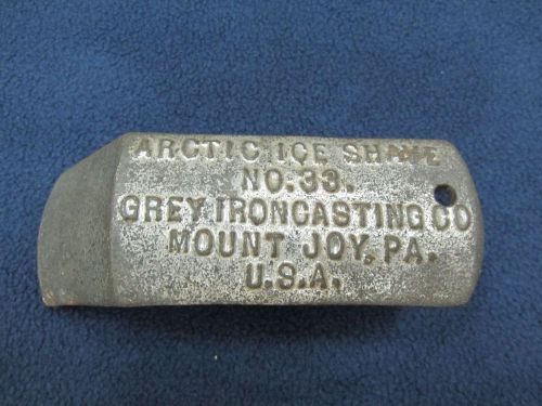 Old Vtg Antique Arctic Ice Shave Shaver #33 Grey Iron Casting Co Mounty Joy PA