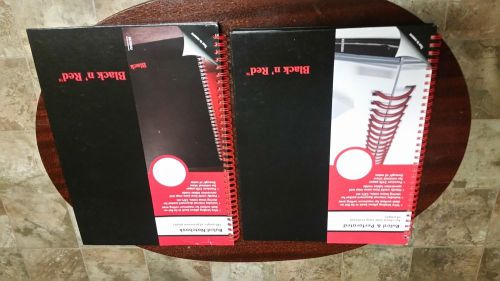 Black n&#039; Red Spiral Notebook Ruled  &amp;  Ruled Notebook