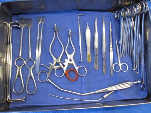 V-mueller, codman, pilling plastic surgery instrument set, some new, exc cond! for sale