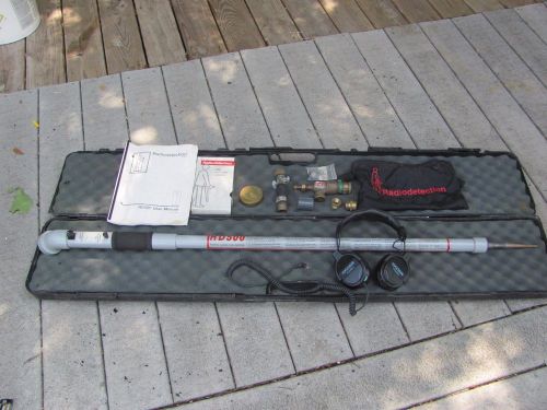 Radiodetection  rd500 plastic water pipe locator kit w/ extras -nice working kit for sale