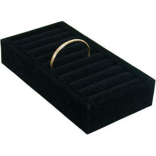 Cuff bangle bracelet watch insert display tray black for sale