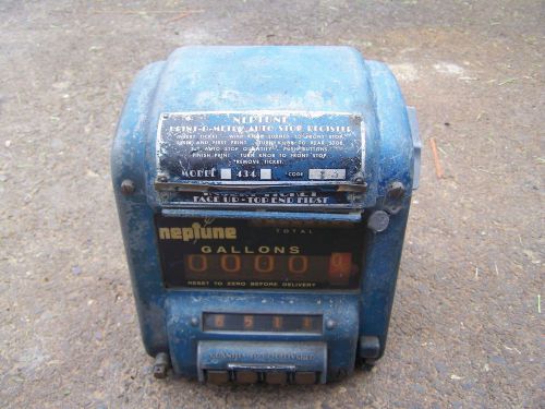 Neptune FlowMeter Model 434 Gas Fuel Register flow meter