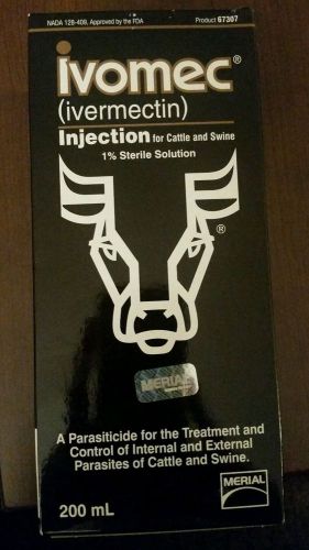 Ivomec injection 1% for cattle and swine 200 ml