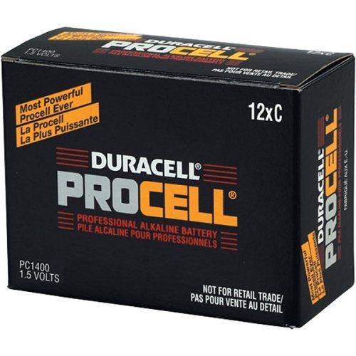 Duracell c12 procell professional alkaline battery, 12 count for sale