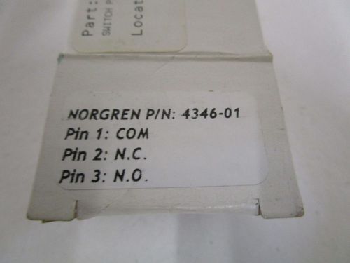 NORGREN PRESSURE SWITCH 4346-01 *NEW IN BOX*