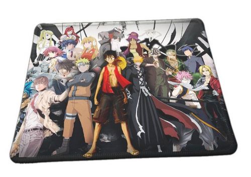Mousepad Gaming Anime Naruto One Piece Friends Anti slip Mouse Optical PC Laptop