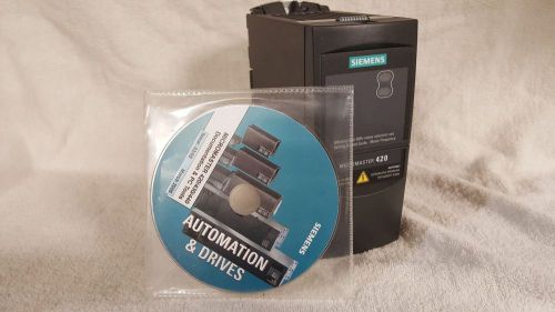 New NO Box Siemens 6SE6 420-2UC12-5AA1 AC Drive WITH SOFTWARE DISC