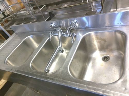 Sink / 3 compartment / bar / with bottle opener for sale